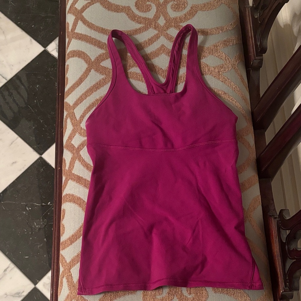 Lululemon pink/purple ish tank size 4
